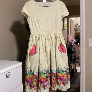 Lindy Bop Tropical fruit dress